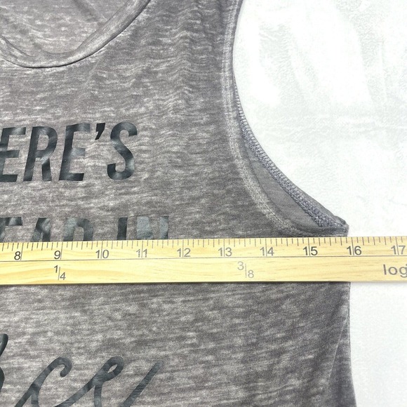 Express Shirt Womens Small Gray Muscle Tank Top Sleeveless Burnout Tee Ladies - Picture 4 of 6